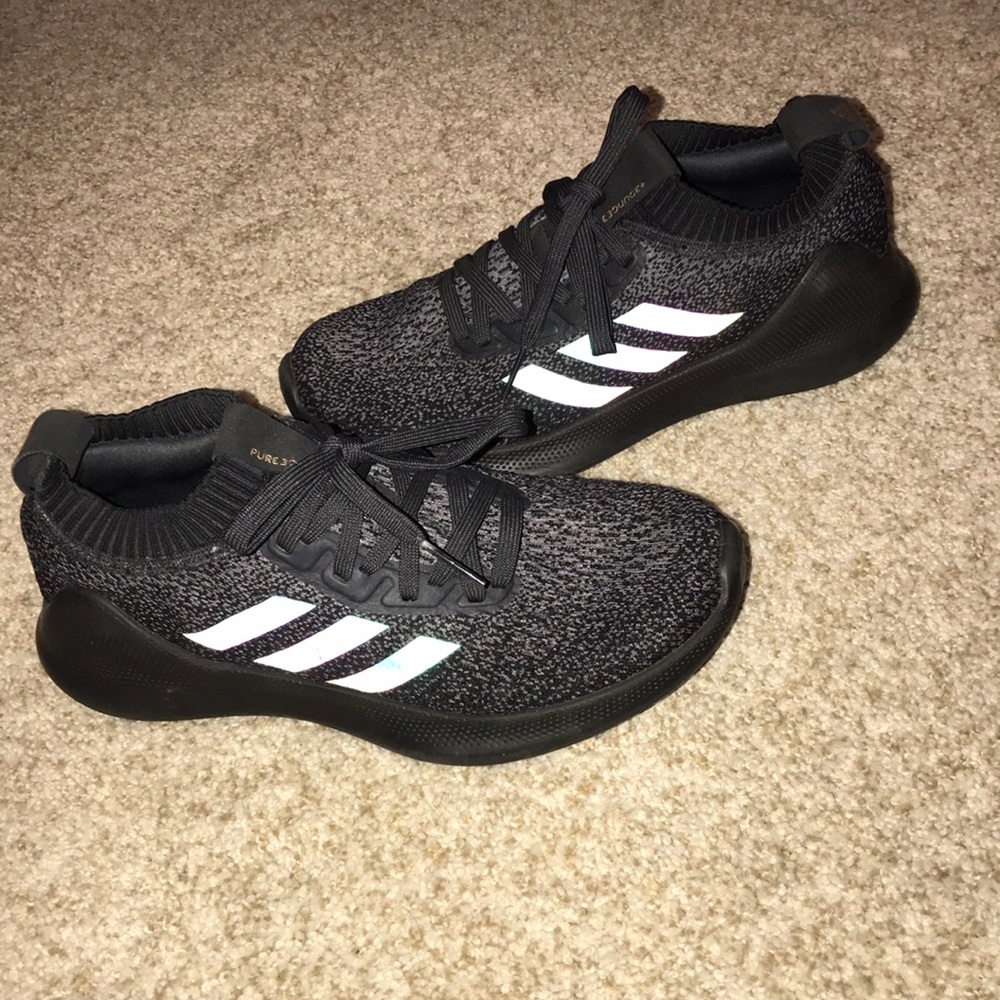 Size 8 black Adidas Pure Bounce+ shoes
